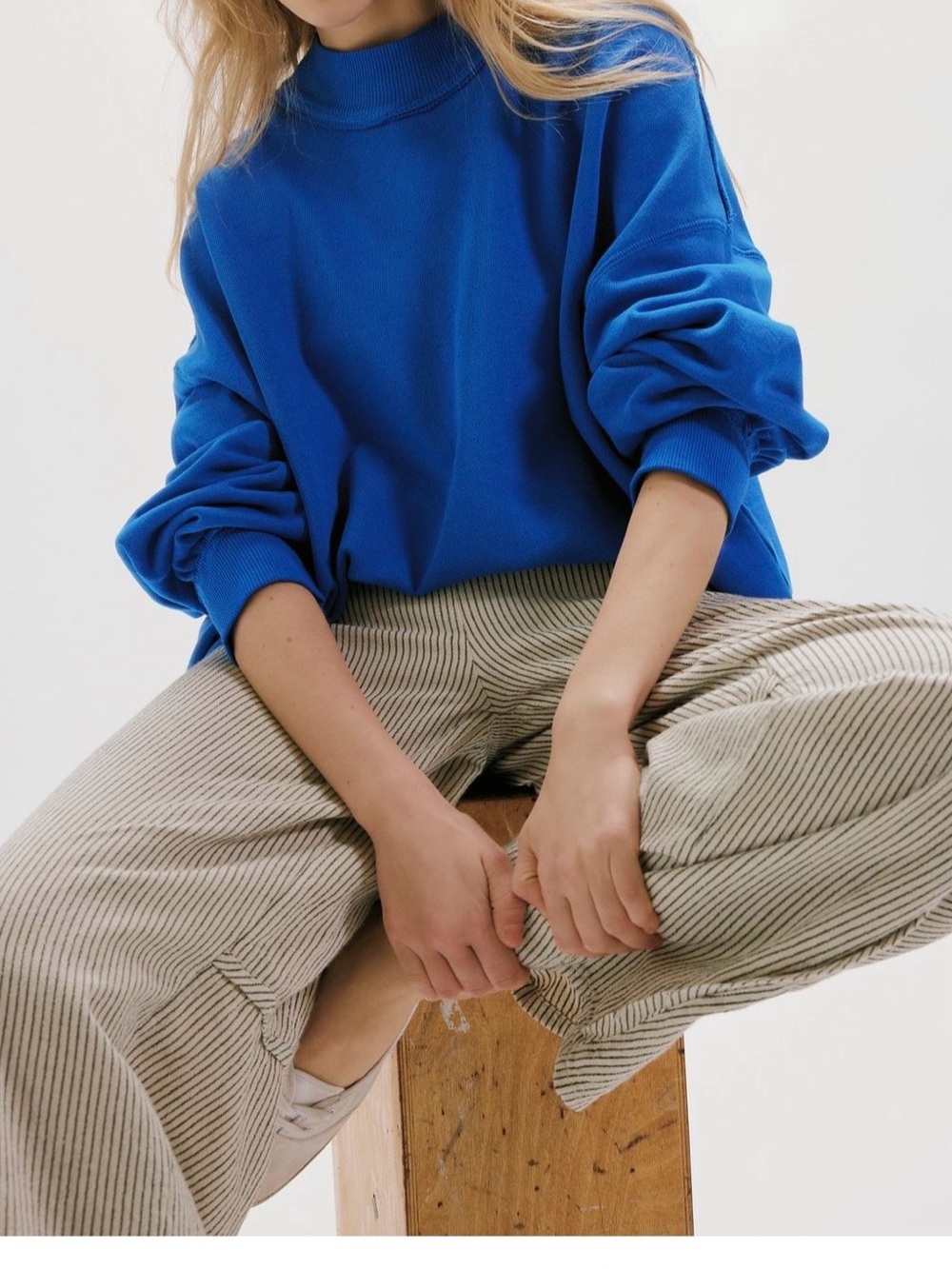 Free People • We The Free • Palm Springs Pullover • Sapphire Princess Blue